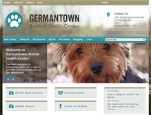 Tablet Screenshot of germantownanimalhealth.com